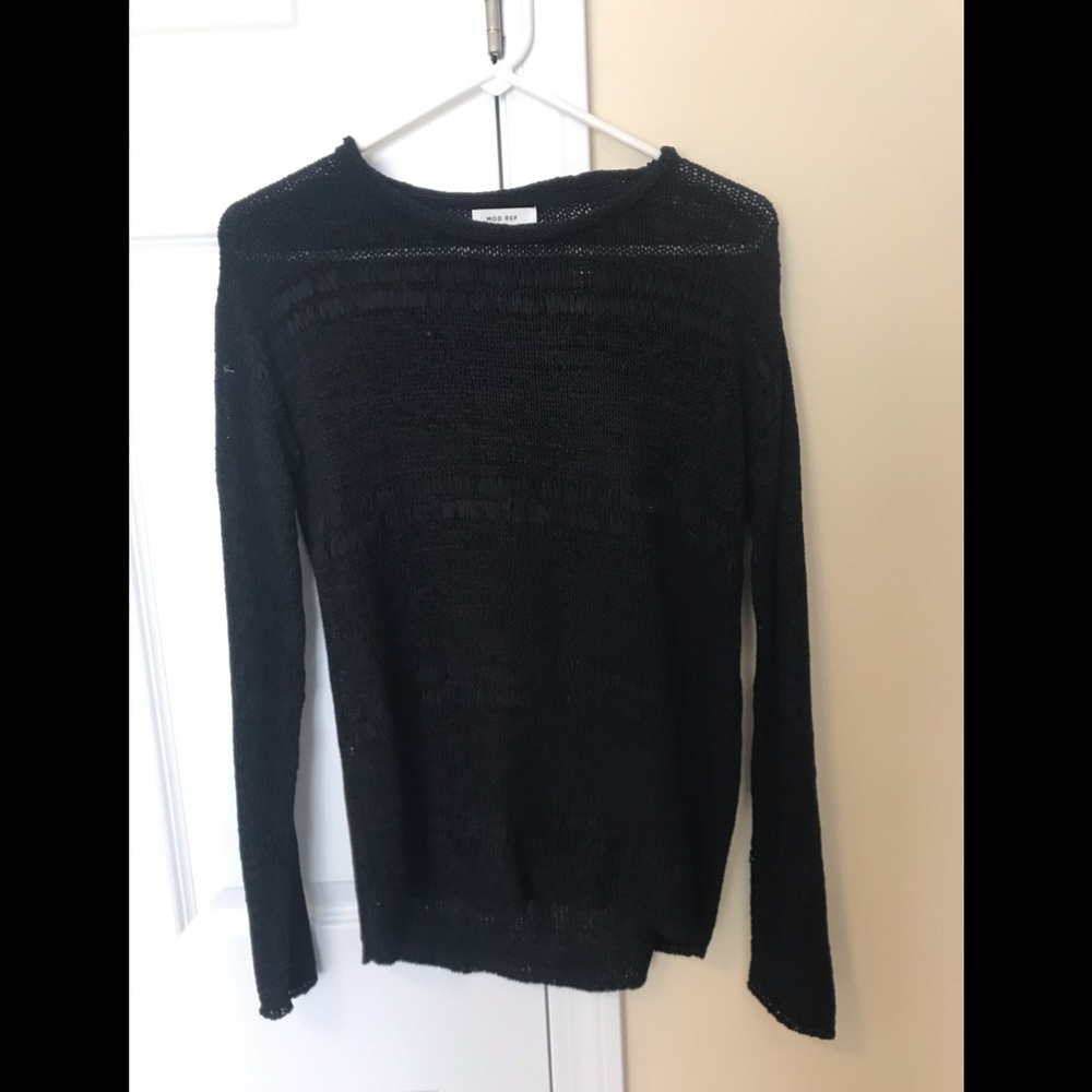Black long sleeve top